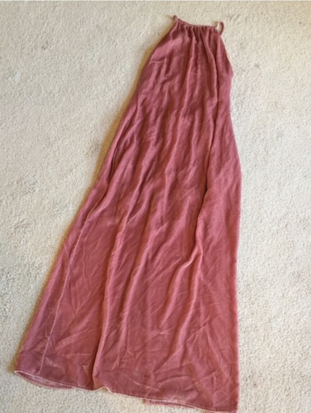 Reformation Dusty Rose Halter Velvet Maxi Dress - Picture 14 of 14